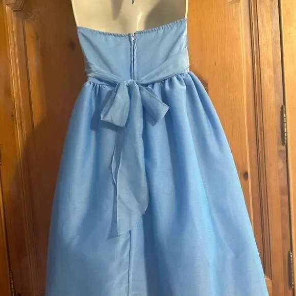Cinderella Couture USA Blue Tulle Midi Dress Girls Size 10 - Picture 2 of 4